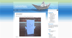 Desktop Screenshot of mybasteltipps.de