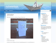 Tablet Screenshot of mybasteltipps.de